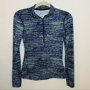 Nike Pro Dri-Fit Blue half-Zip Pullover Sz:XS